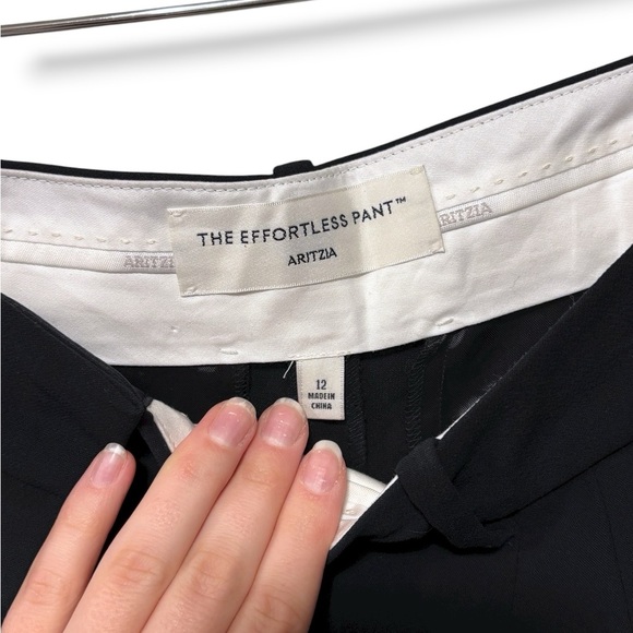 Aritzia The Effortless Pant Black Dress Trousers Size 12 - Picture 6 of 6
